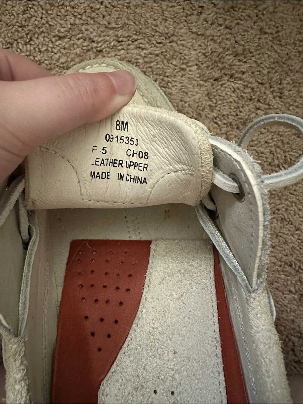 Sperry Top Sider Cream Boat Shoes